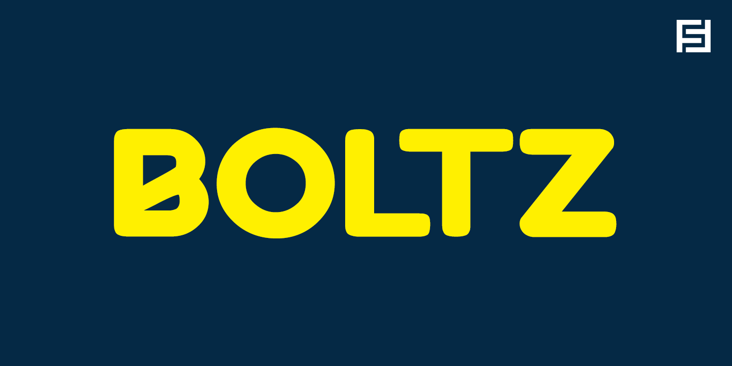 Przykładowa czcionka Boltz #1